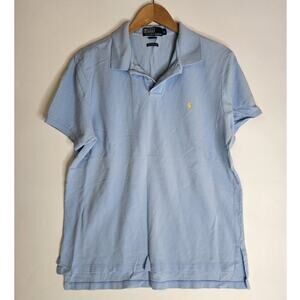 Polo Ralph Lauren Classic Polo Baby Blue Custom Slim Fit Preppy XLarge